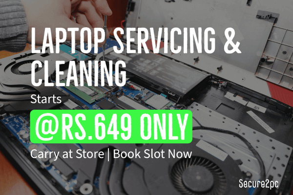 how much does it cost to clean a laptop in india