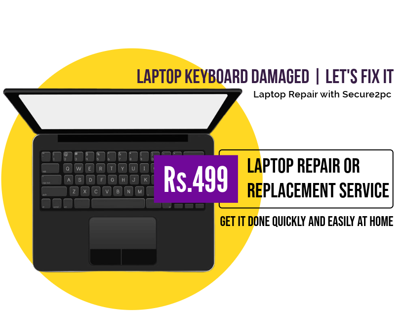 laptop keyboard repair replacement service at home cost