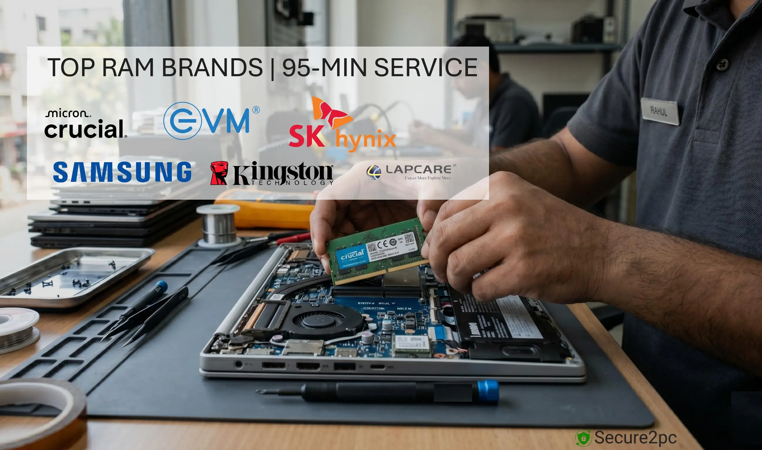 Professional doorstep laptop RAM upgrade and memory installation service in Pune