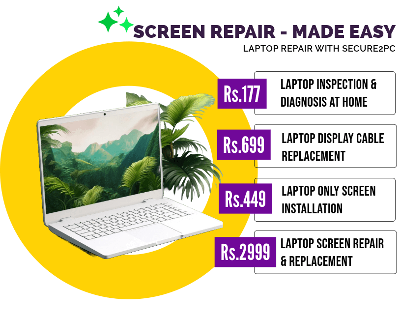 laptop screen repair replacement cost pune