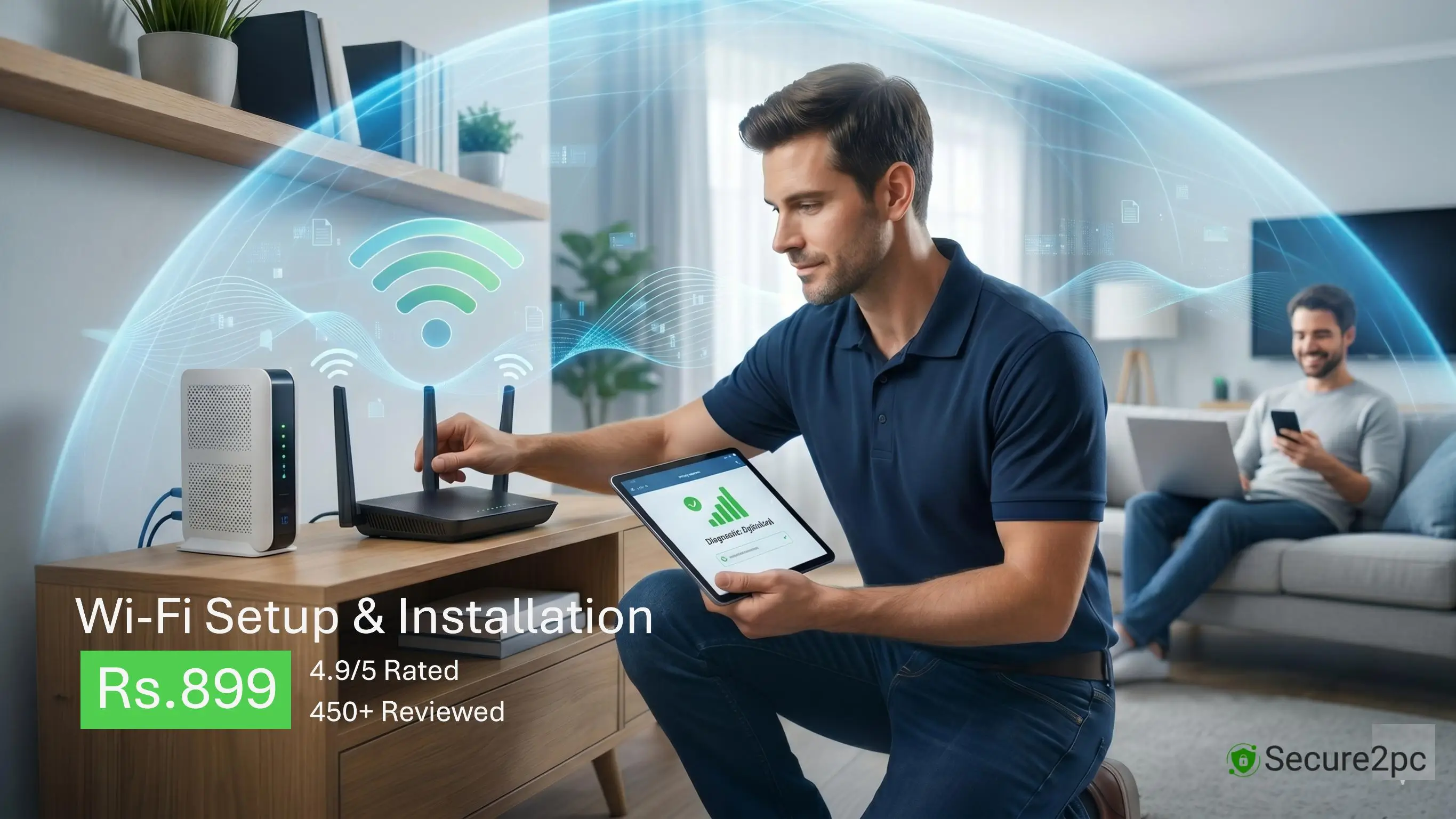 laptop wifi setup router installation pune